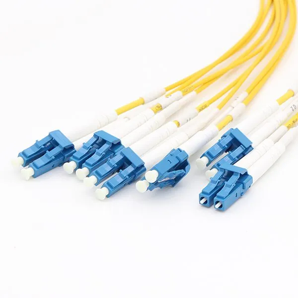 12 Fiber MTP APC to LC Singlemode Fanout Breakout Fiber Optic Cable Assembly